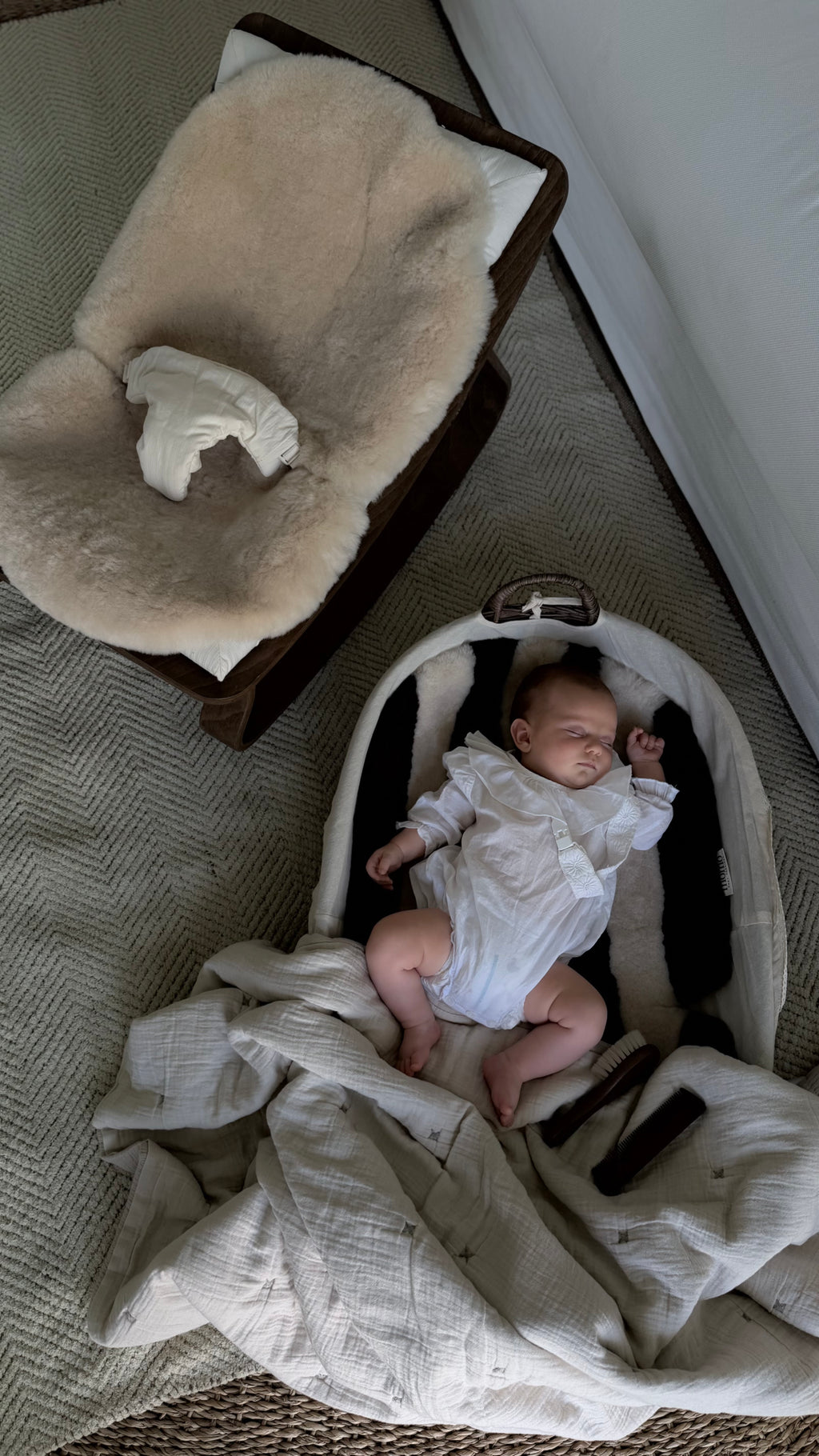 (PREORDER ENVÍO 20/09/26) mömo Premium Merino™ Stroller - Rayas chocolate & ivory