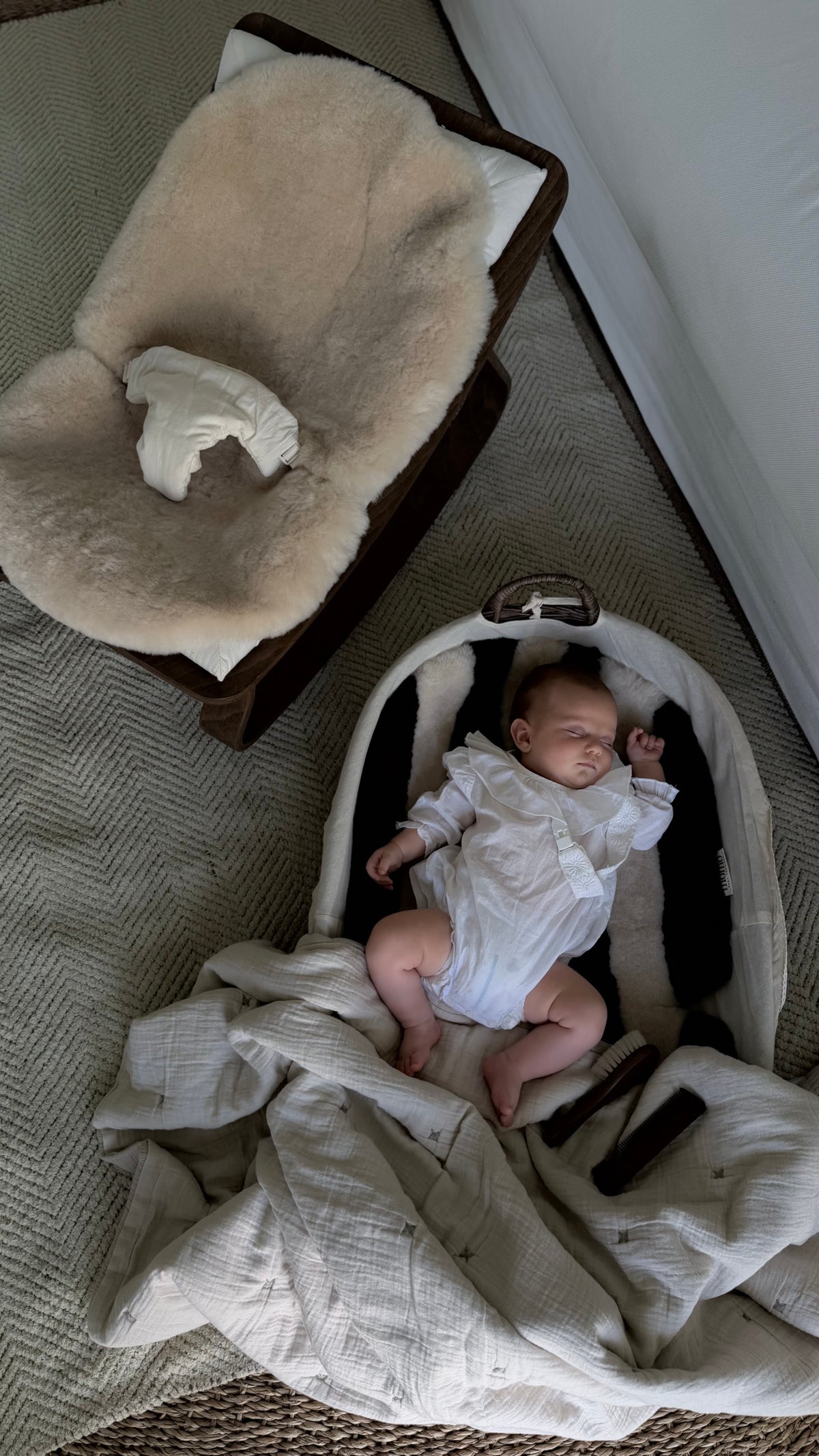 (PREORDER ENVÍO 20/09/26) mömo Premium Merino™ Stroller - Rayas chocolate & ivory