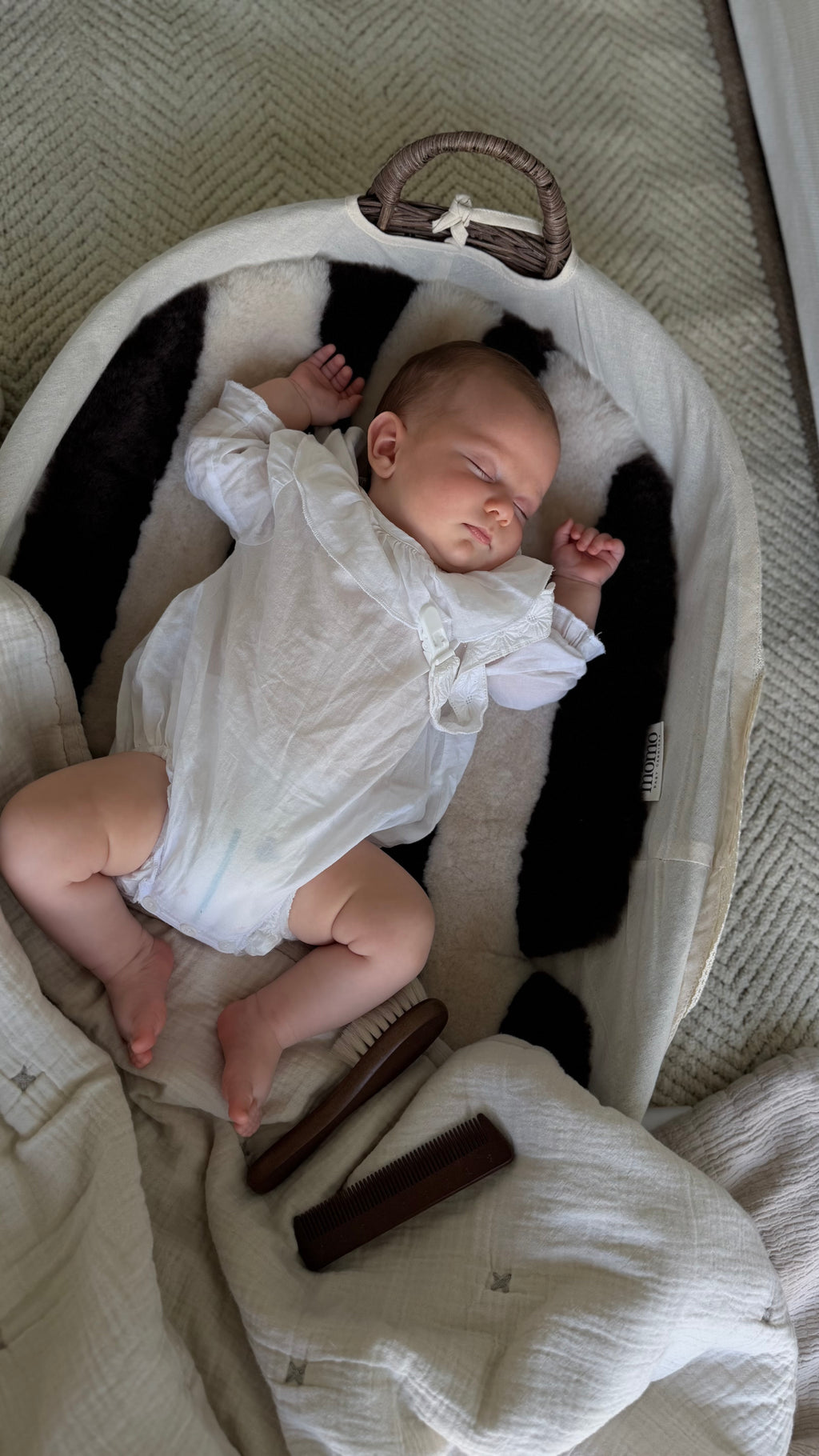 (PREORDER ENVÍO 20/09/26) mömo Premium Merino™ Stroller - Rayas chocolate & ivory