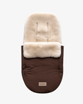 (PREORDER envío 08/11/26) - mömo Premium merino FOOTMUFF | Chocolate con pelo crema
