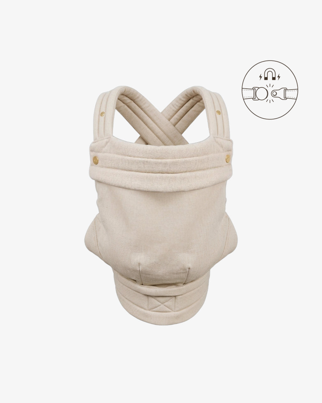 Portabebe “Beige lino” Mömo x Elevenmia