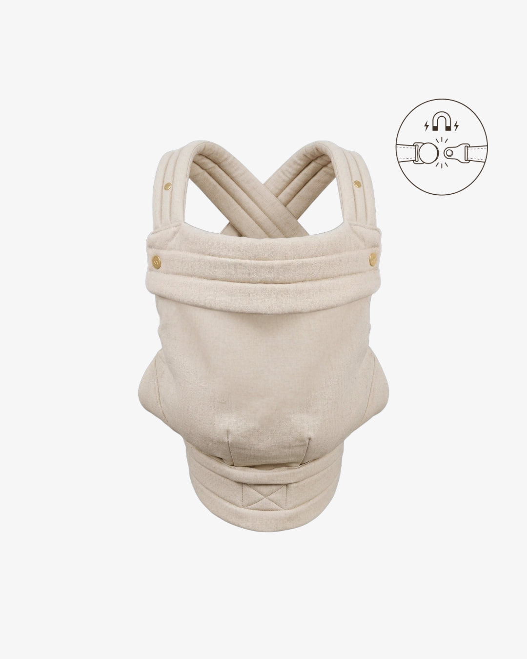 Portabebe “Beige lino” Mömo x Elevenmia