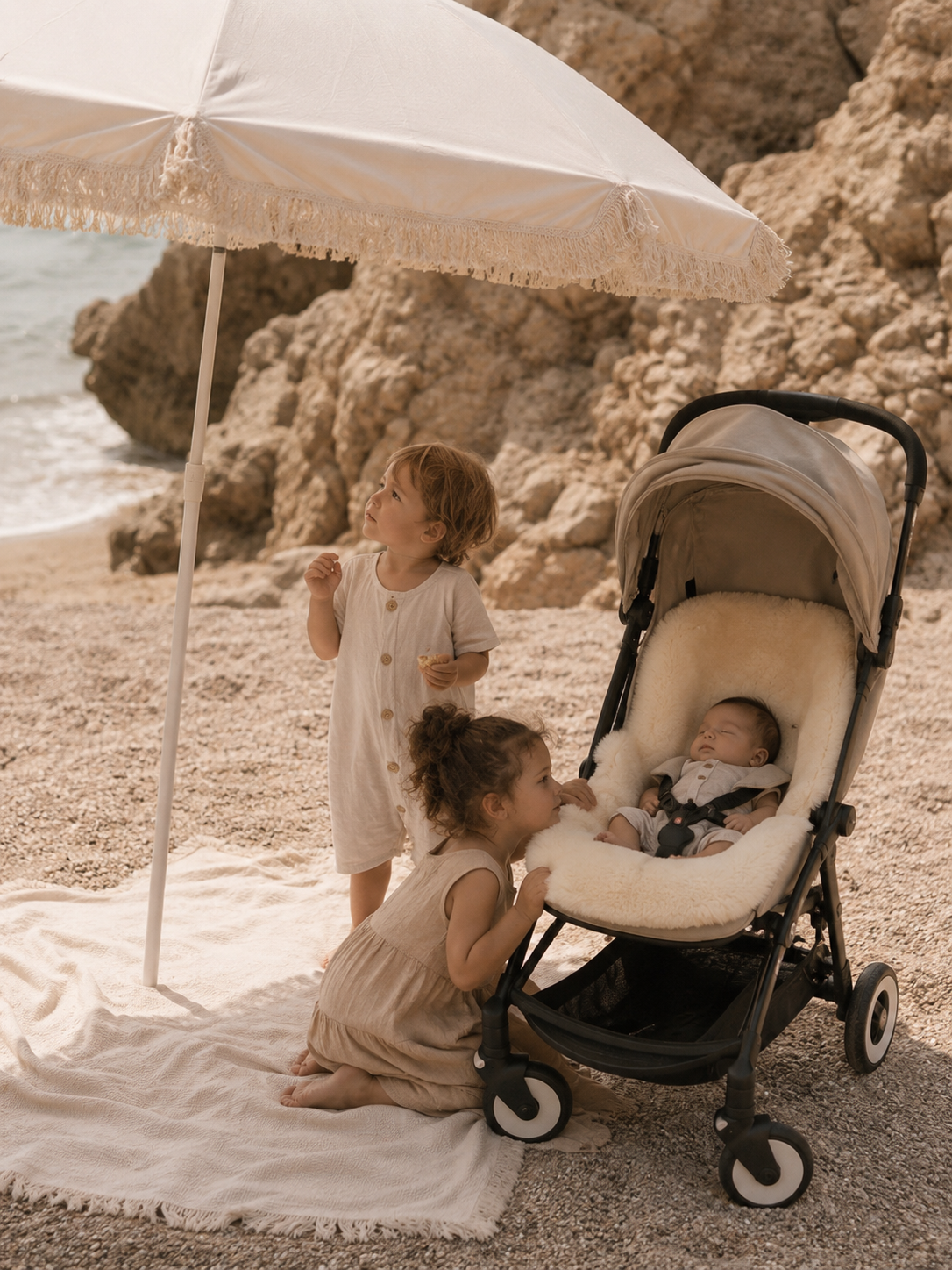(PREORDER ENVÍO 20/09/26) mömo Premium Merino™ Stroller - Ivory
