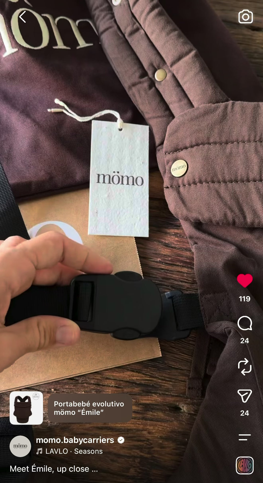 (PREORDER 01/10/26) - Portabebé ergonómico evolutivo mömo “Émile”